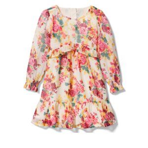 Janie and Jack Floral Chiffon Dress